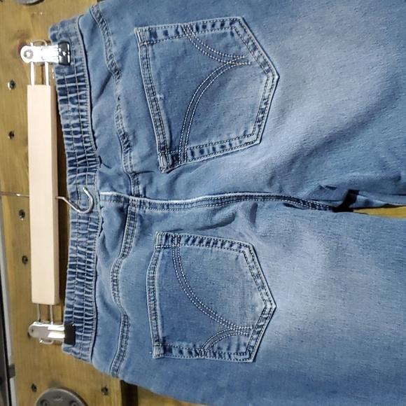 DENIM CHAMBRAY COTTON ON JOGGER SPORTY JEANS SIZE 2 - Picture 7 of 7